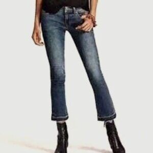 CAbi Kick It Crop, Fray Hem Size 4